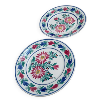 Two HB Quimper Plates