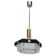 1970s Czechoslovak Kamenický Šenov Cut Glass and Chrome Pendant Light