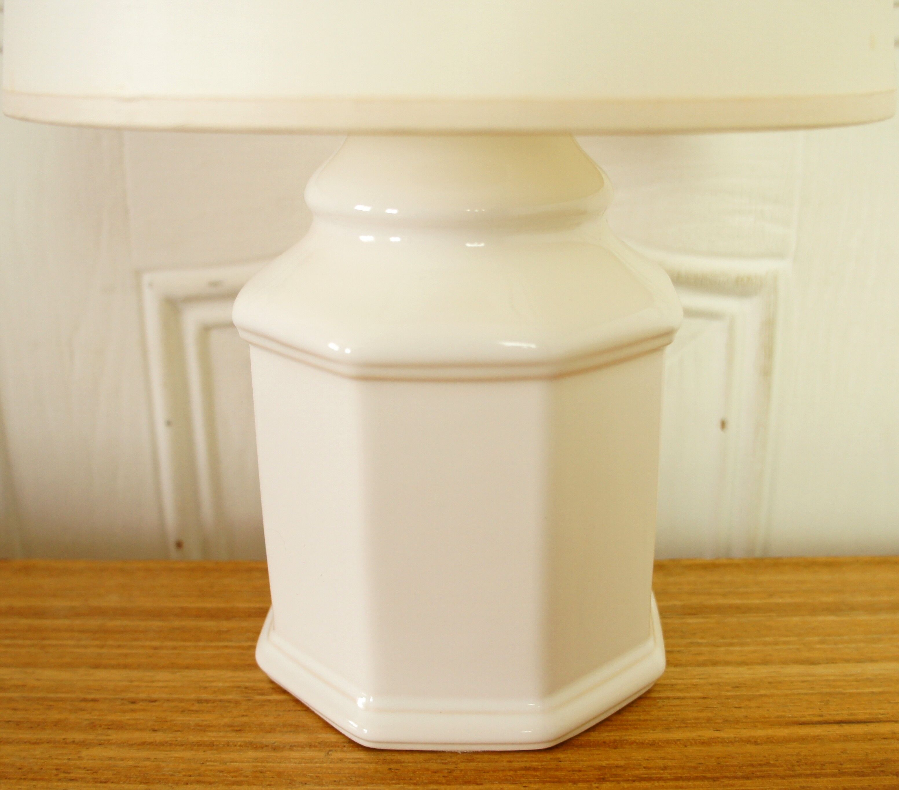 White porcelain lamp