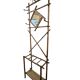 Art Deco, coat rack with bamboo mirror, diamond shape, around 1930.