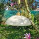 Vintage suspension with variable height in molded plastic in light sand color