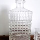 Diamond cut whisky decanter