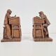 Resin Teacher and Student Bookends from Henzo, 1950s, Set of 2