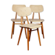 Suite of 3 vintage chairs for Ton, Czech design, 1960