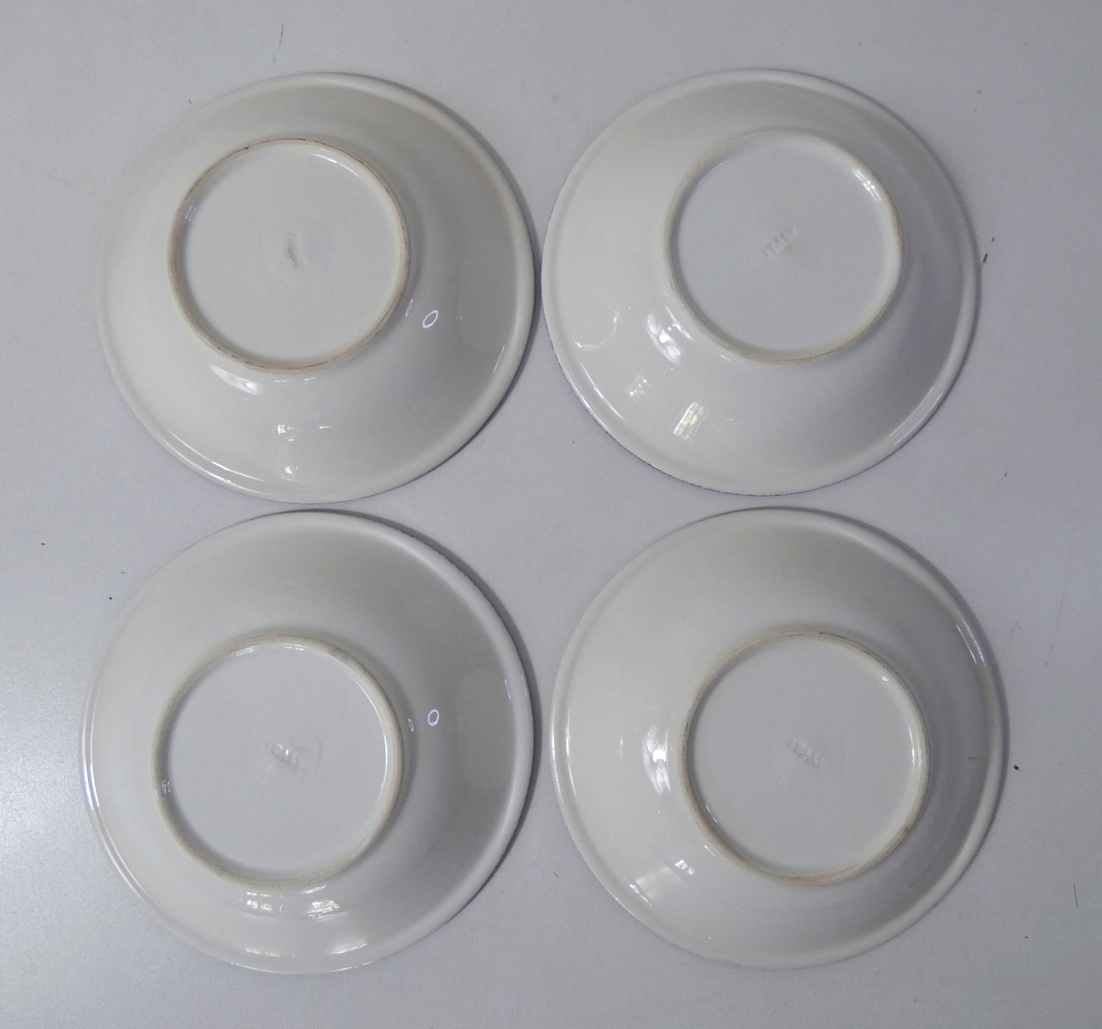 4 deep plates in Italian earthenware