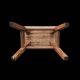 Rustic solid wood stool – brutalist spirit