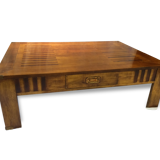 Coffee table in solid wood (marquetry)