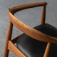 Chaise de bureau par Arne Wahl Iversen en bois d’orme, Danemark, années 1970
