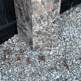 Regency-style fireplace in grey Ardennes marble from around 1900.