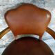 Pair of bridge armchairs with flower backs