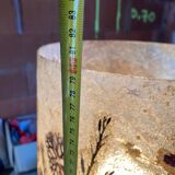 Vintage table lamp with herbarium shade