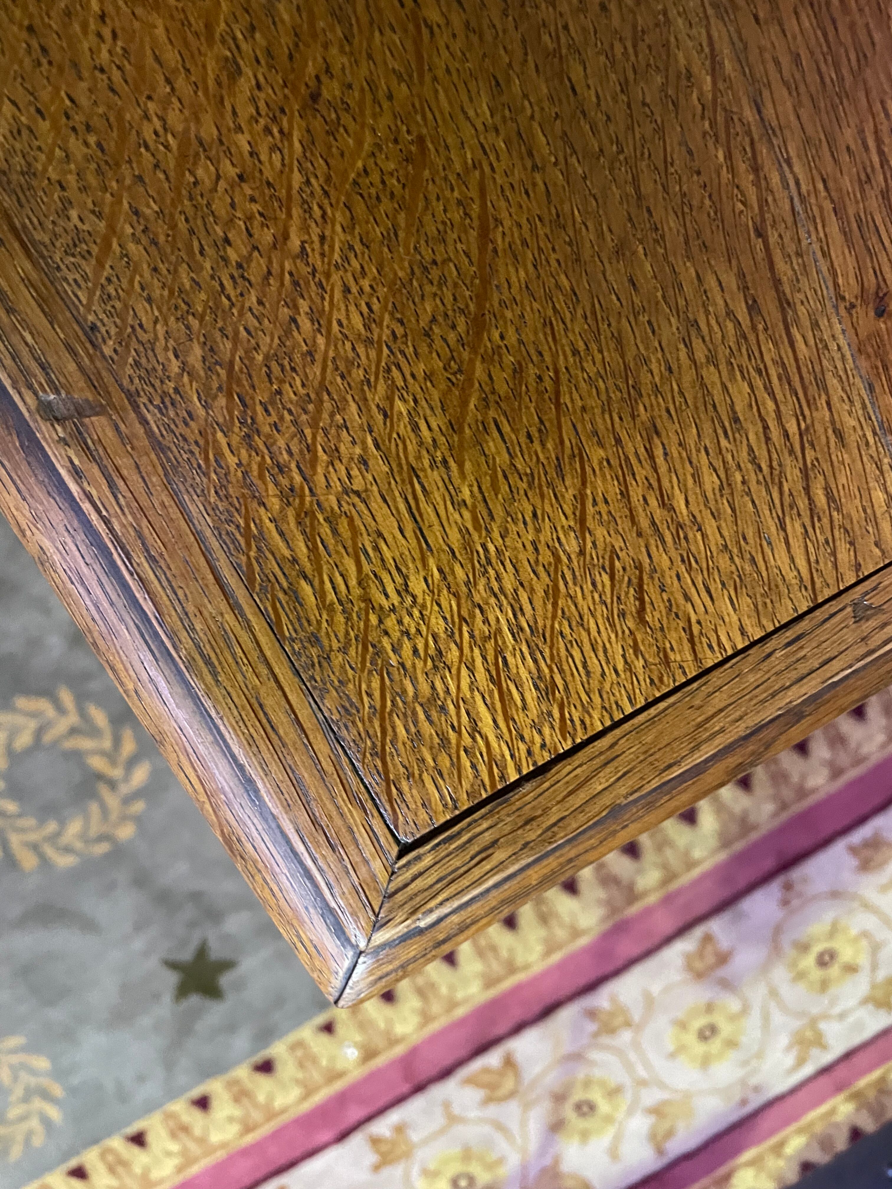 Farmhouse table with cross in oak 19th