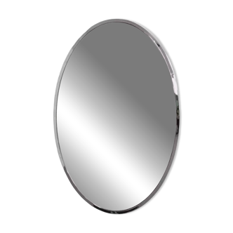 Oval mirror from the 50s and 60s with chrome surround