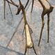 Trio d'antilopes en laiton