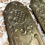 Antique brass cleanliness plates