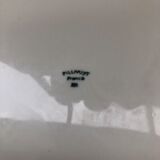 Old service pullivuyt 14 plates and 5 cups vintage white ceramic