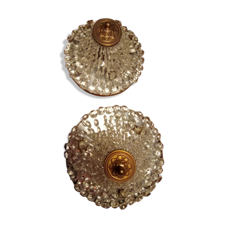 Two ceiling lamps with grapevines