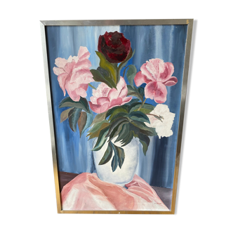 Painting “vase of flowers” by Edmee-Redon