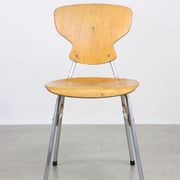 Mid-century plywood chairs by niko kralj, set of 2