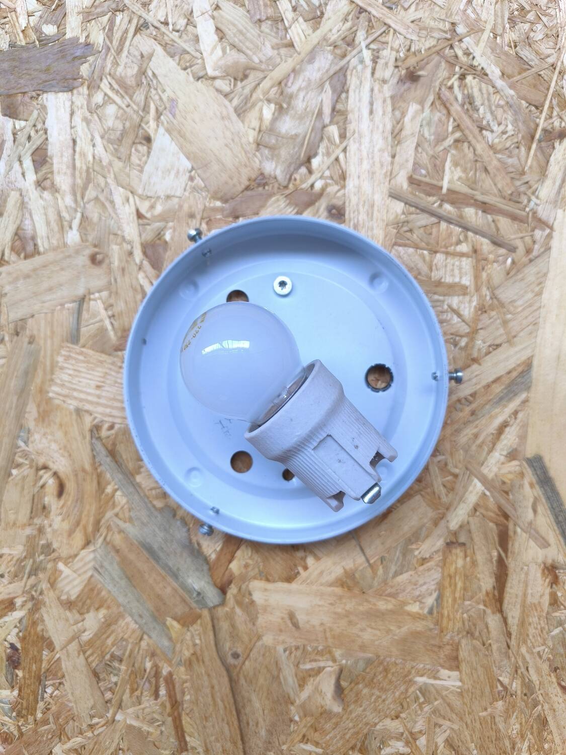 White opaline ceiling light 1970