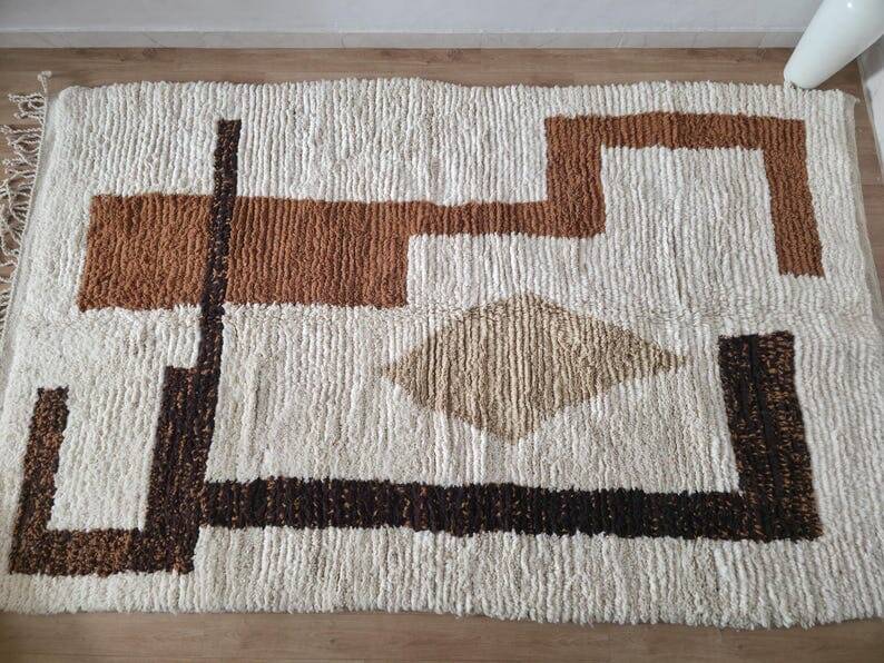 Tapis berbère beni ouraine taille 150 x 250 cm