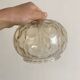 Globes vintage en verre moulé champagne
