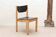 Chaise scandinave noir et hêtre