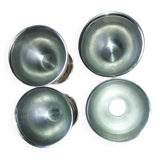 Set of 4 silver-plated egg cups – 1960s