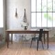 Table de ferme en bois brut