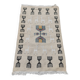 Handwoven kilim rug in natural wool