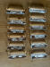 Set of 12 crystal knife rests by Daum - 1960