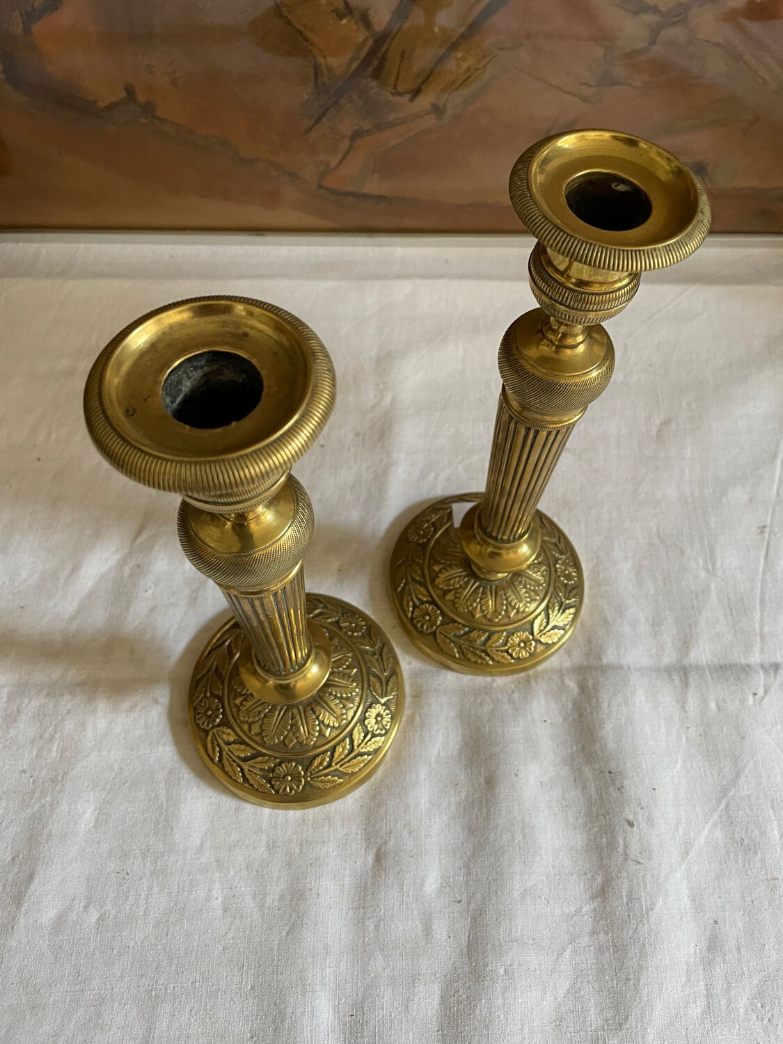 Golden candlesticks
