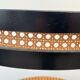 Pair of high canne stools or black curved wooden bar chairs, 1970