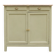 Renovated old Parisian buffet – Clay Green Envie & wooden top – 99 cm