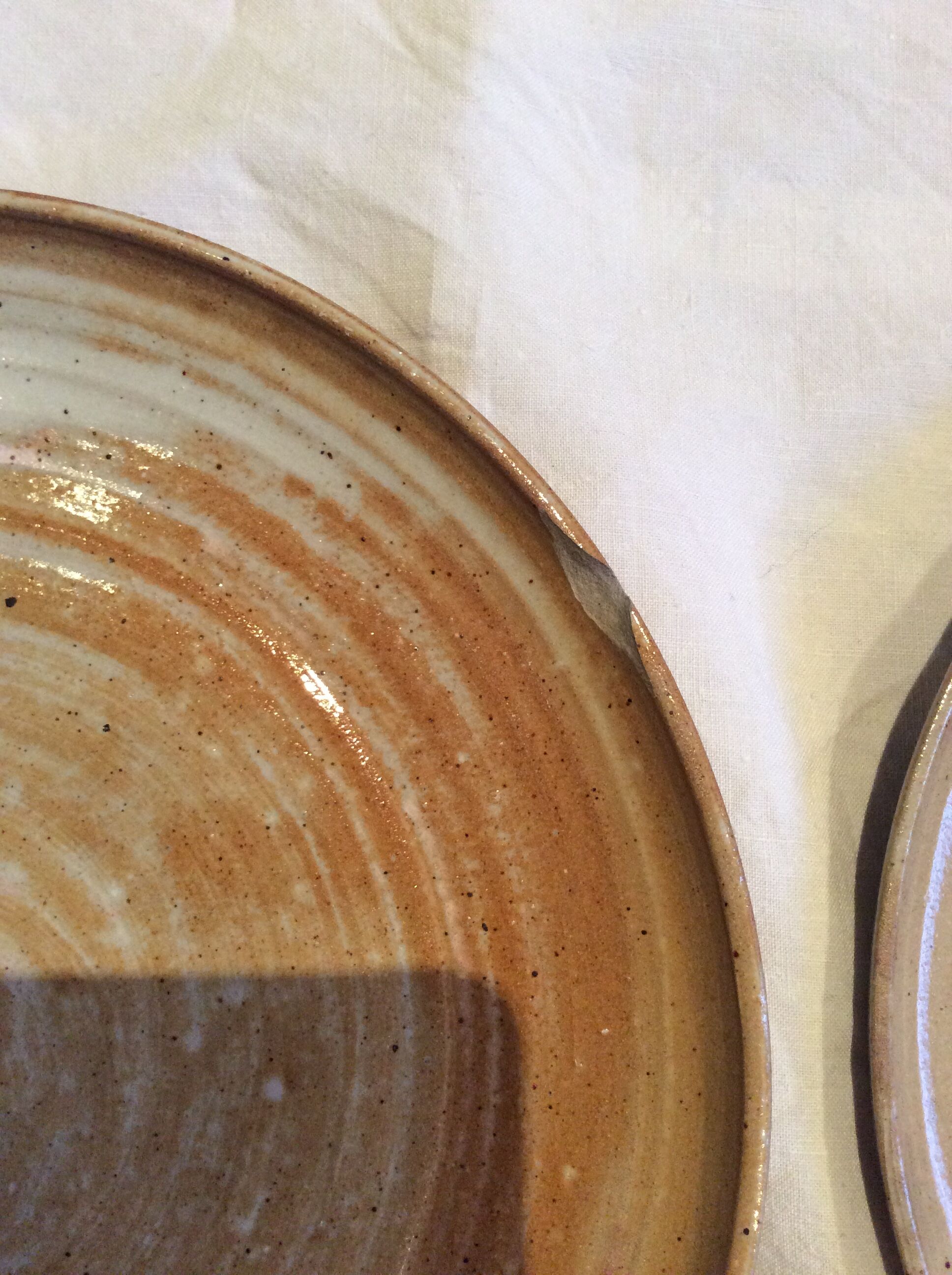 Vintage stoneware plates