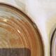 Assiettes en grès vintage