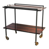 Vintage rosewood serving trolley