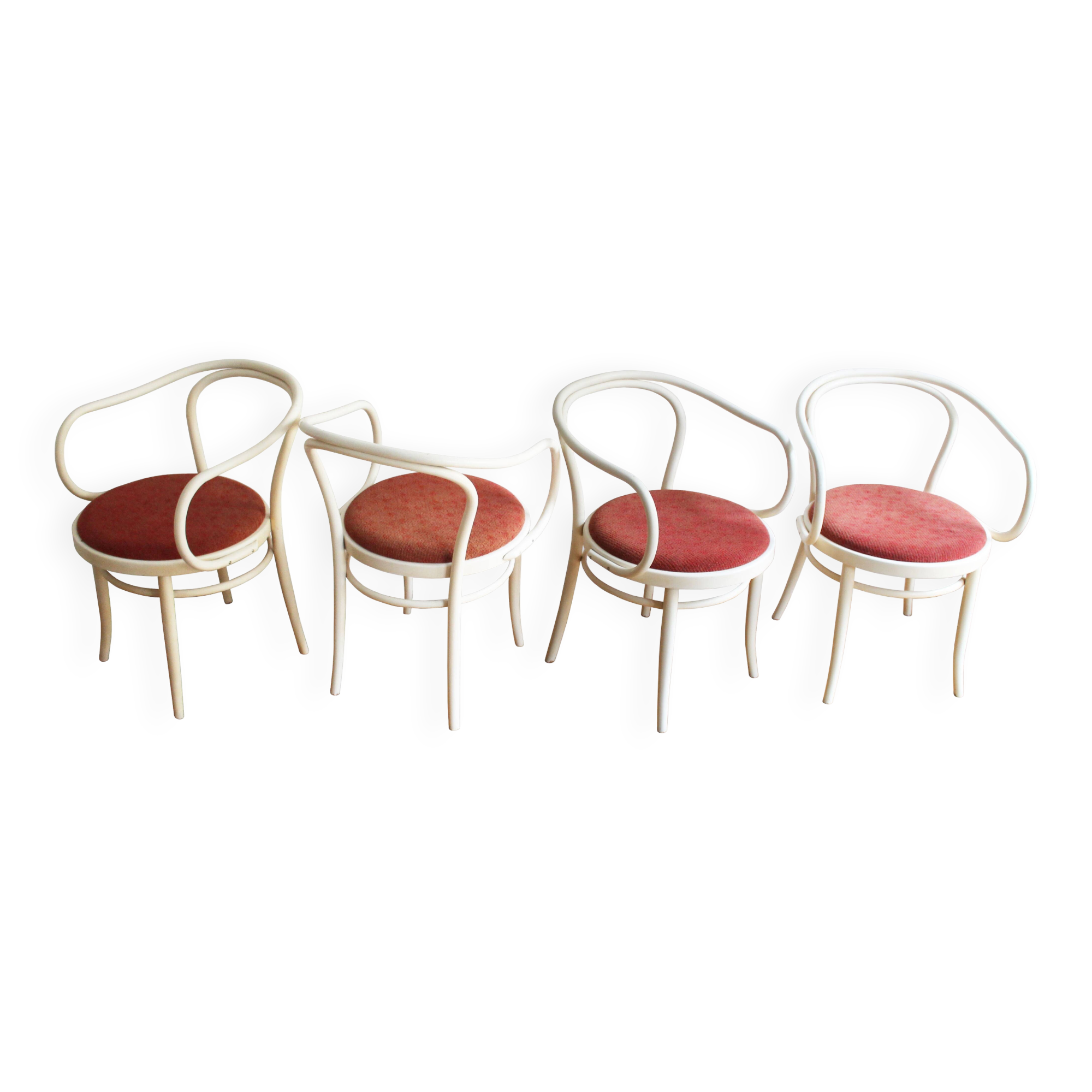Ensemble de quatre chaises des années 80 par TON