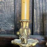 Vintage golden bronze 3-light wall light