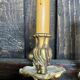 Vintage golden bronze 3-light wall light