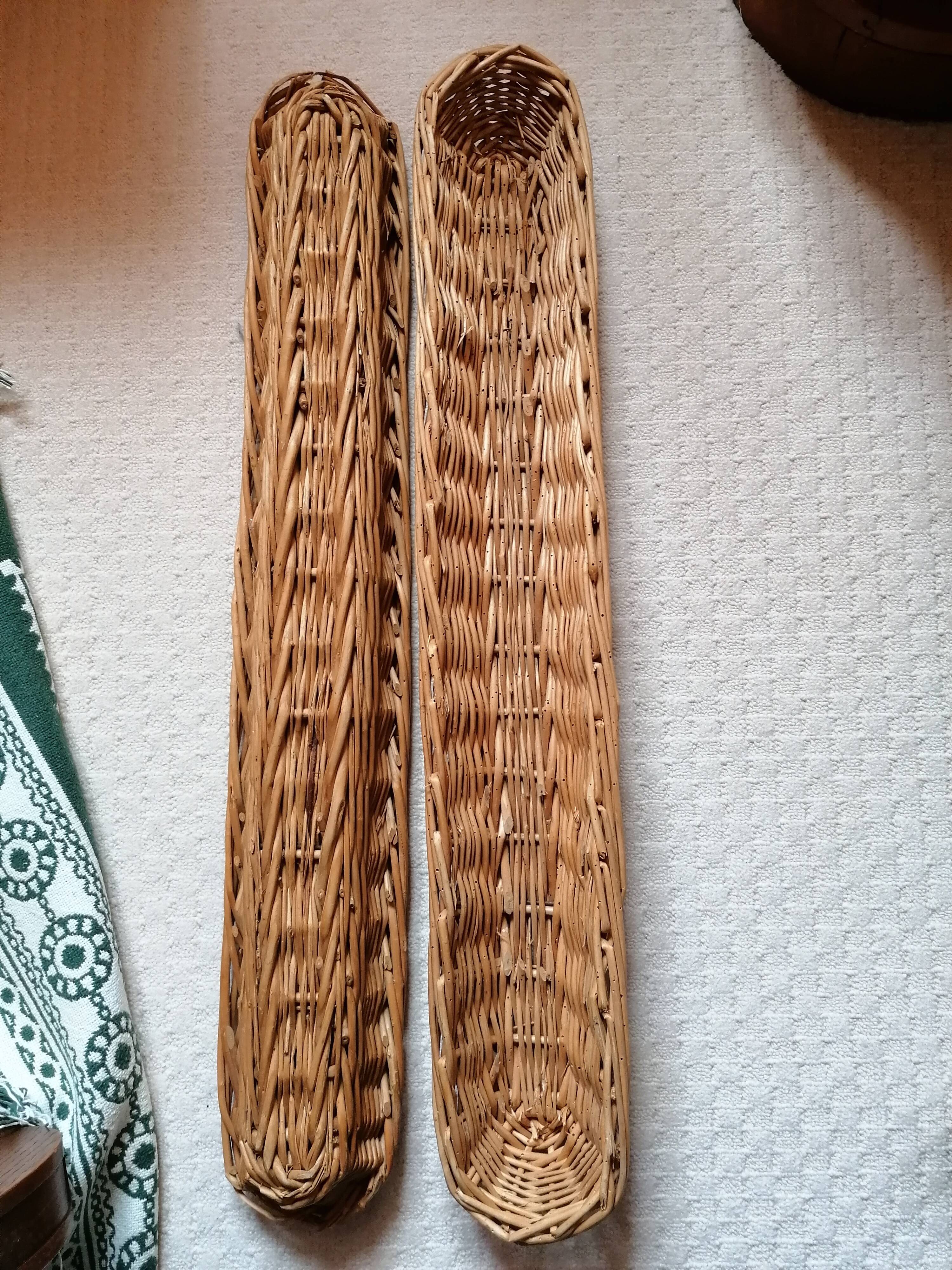 Pair of bread baskets or bannetons