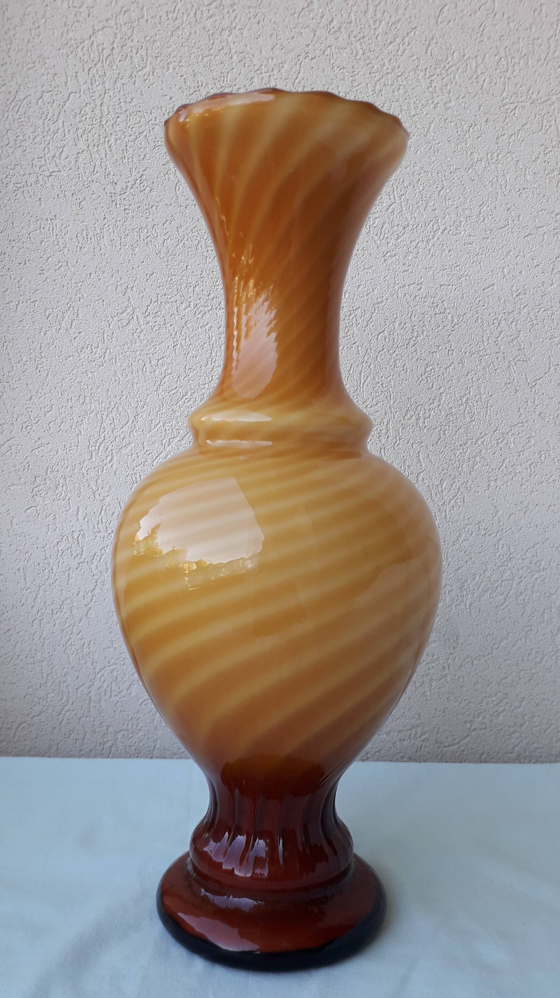 Opaline glass vase