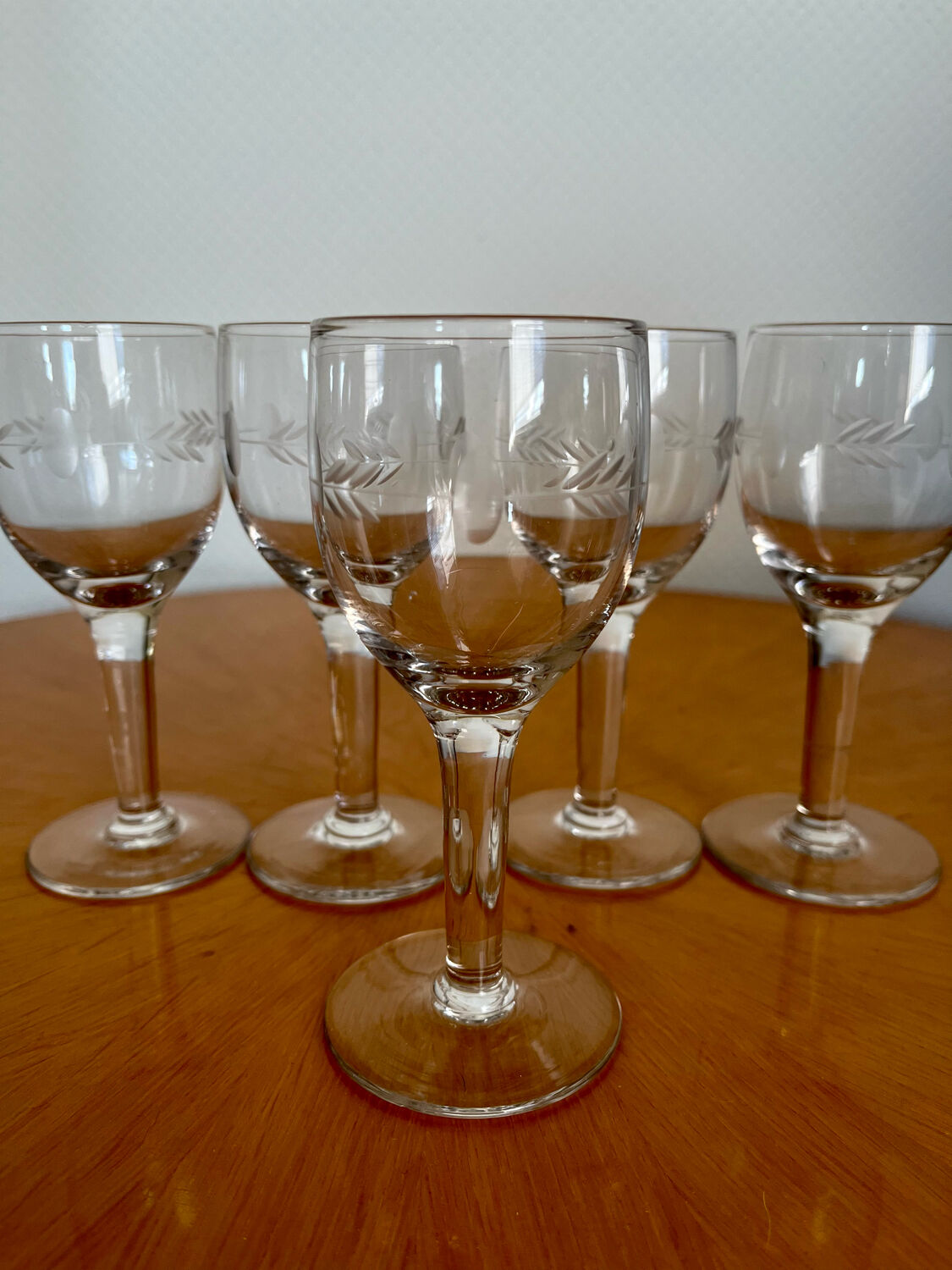 Vintage liqueur wine glasses 1960