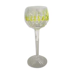 Verre en cristal – roemer jaune – saint-louis