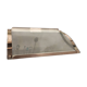 Chrome metal and glass vintage tray