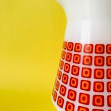 Vintage orange and red 70s arcopal spirit