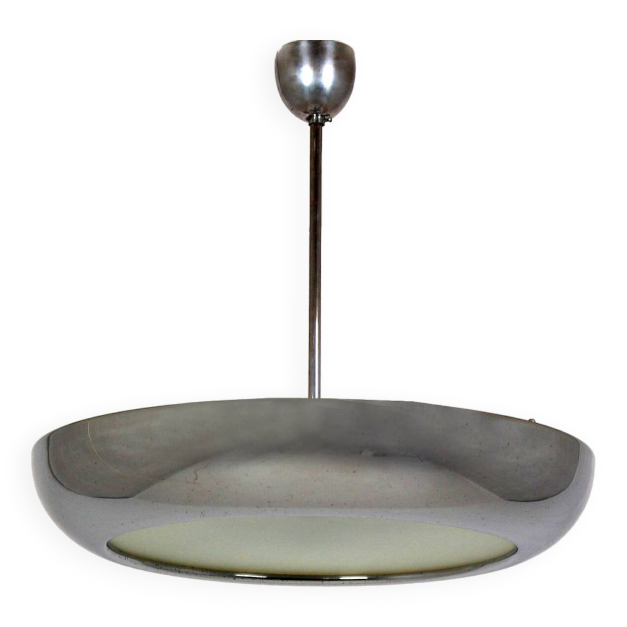 Bauhaus UFO Pendant Lamp by Josef Hurka for Napako, 1930s