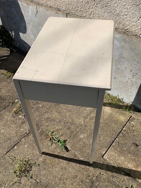 Bureau pupitre table d'appoint en bois peint vintage