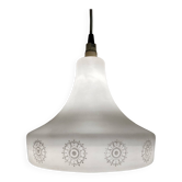 Lustre scandinave opaline années 60