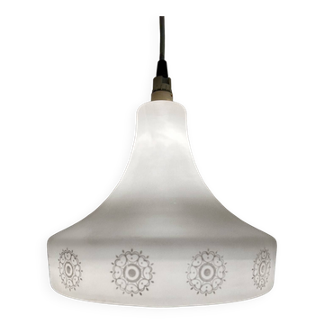 Lustre scandinave opaline années 60